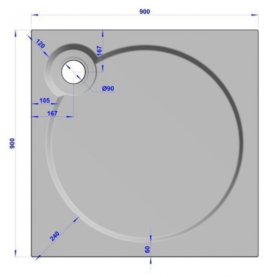 GW Deluxe 90x90x16 Q-White #7