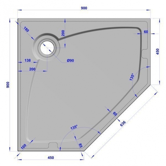 GW Deluxe 90x90x4 P-Sand #6